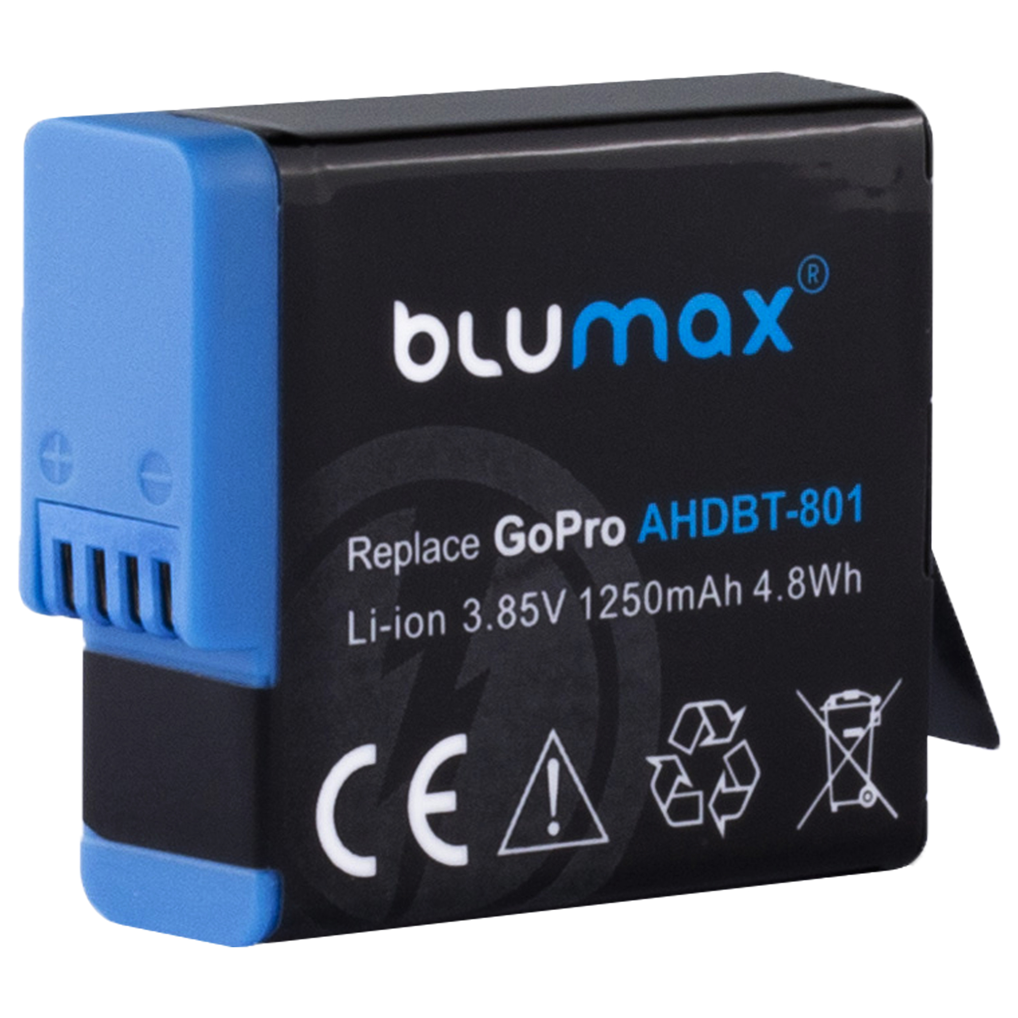 2x Akku für GoPro Hero 8 7 6 5 | 1250mAh| Hero8 Hero7 AHDBT-501 AHDBT ...
