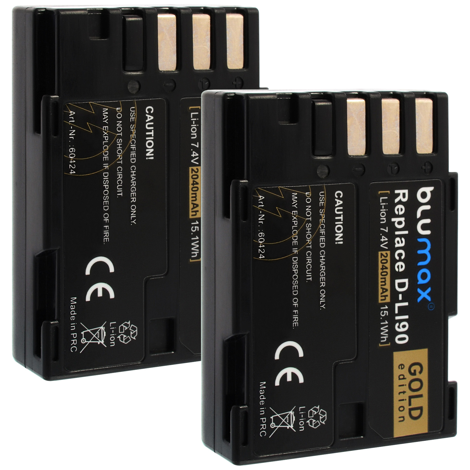 cargador Charger90263-90379-60424 Batería 2x para Pentax d-li90 2040mah